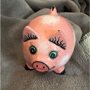 Vintage handpainted pig from Maui, Hawaii.